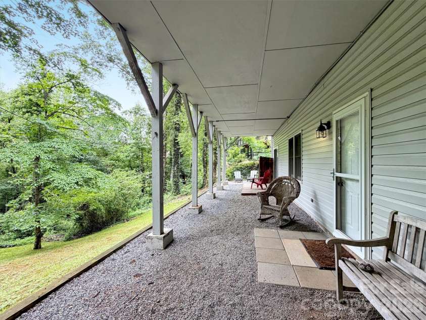 228 Crescent Drive, Lake Junaluska, NC 28745.  MLS# CAR4391043, YatesRealty ID 30475. Downstairs Patio