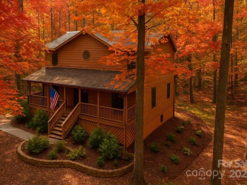 17 Morris Drive, Weaverville, NC 28787.  MLS# CAR4222234, YatesRealty ID 30498. Fall colors give you that cozy feeling...