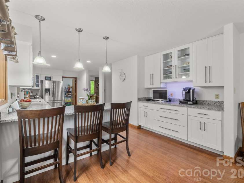 17 Morris Drive, Weaverville, NC 28787.  MLS# CAR4333064, YatesRealty ID 30498. This is the place where guests can relax and feel at home. A perfect space for any gathering where you are serving food or drinks.  You can  look forward to making great memories here.