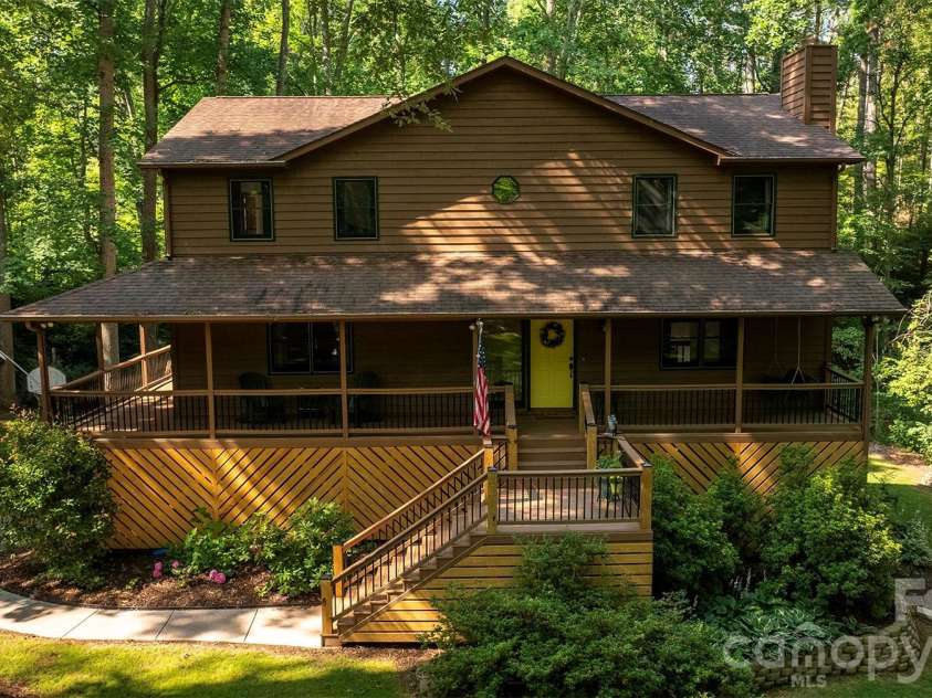 17 Morris Drive, Weaverville, NC 28787.  MLS# CAR4333064, YatesRealty ID 30498. Under the Deck Storage Covered by the Lattice