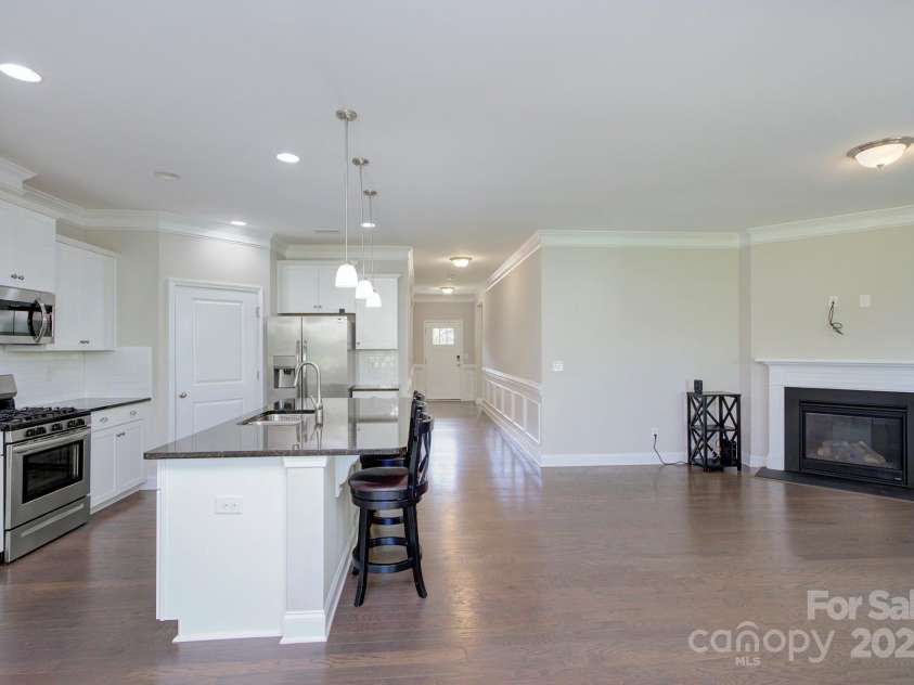 4333 Legacy Drive, Denver, NC 28037.  MLS# CAR4268766, YatesRealty ID 30506. Kitchen and living room