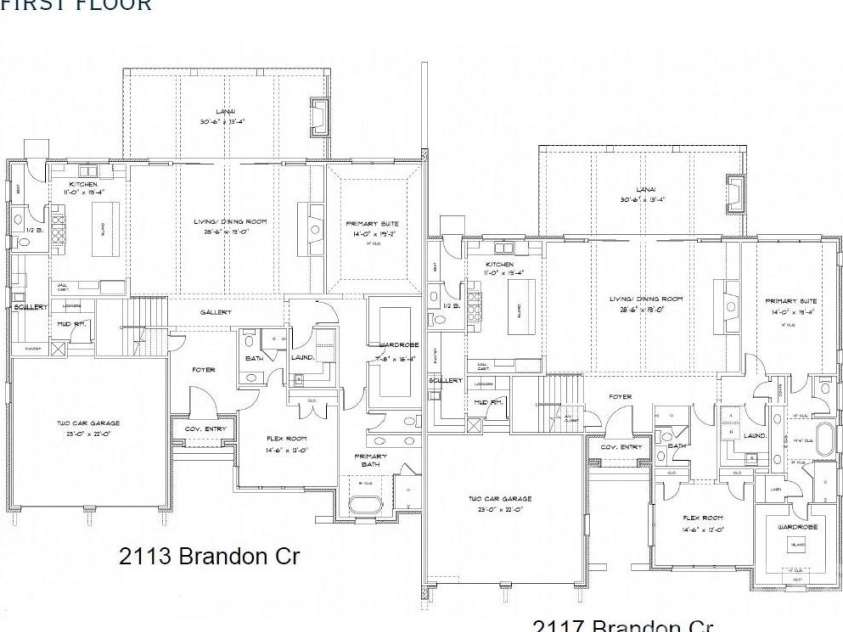 2113 Brandon Circle, Charlotte, NC 28211.  MLS# CAR4257316, YatesRealty ID 30512. Main Level Floor Plan