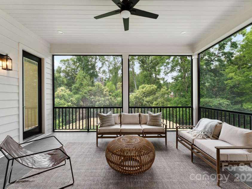 408 Ideal Way, Charlotte, NC 28203.  MLS# CAR4268793, YatesRealty ID 30526. Rear screened porch