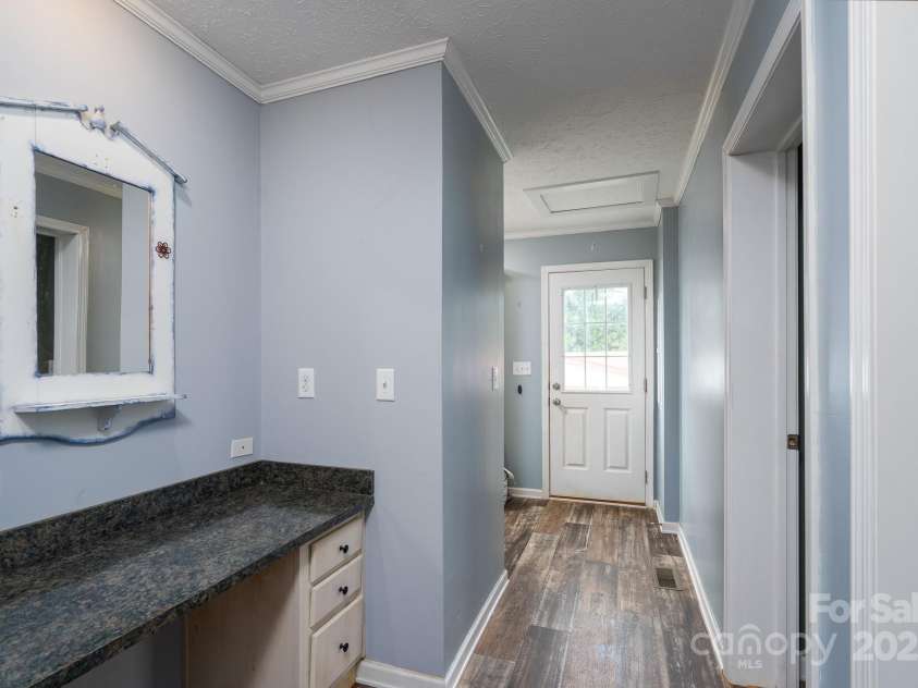 131 Brown Farms Drive, Cleveland, NC 27013.  MLS# CAR4278638, YatesRealty ID 30536. Hallway with built in desk