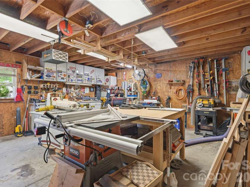 502 Ridge Avenue, Kannapolis, NC 28083.  MLS# CAR4390165, YatesRealty ID 30543. Workshop in Detached Garage