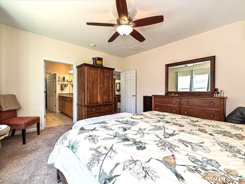 8024 Carolina Lakes Way, Fort Mill, SC 29707.  MLS# CAR4215671, YatesRealty ID 30555. Primary Bedroom with entrance to private bath