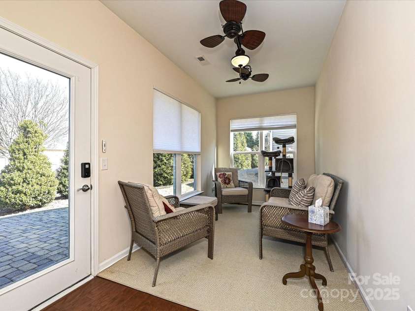 8024 Carolina Lakes Way, Fort Mill, SC 29707.  MLS# CAR4215671, YatesRealty ID 30555. Sunroom offers door to patio