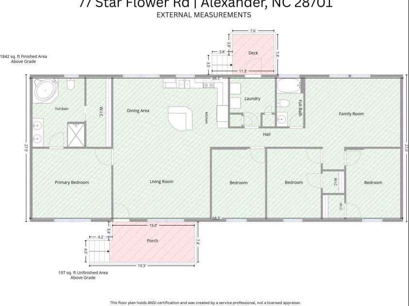 77 Star Flower Road, Alexander, NC 28701.  MLS# CAR4393354, YatesRealty ID 30573. 