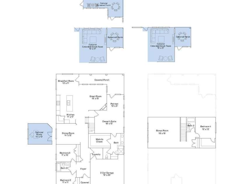 2843 Morning Song Way, Lancaster, SC 29720.  MLS# CAR4281668, YatesRealty ID 30575. Floorplan