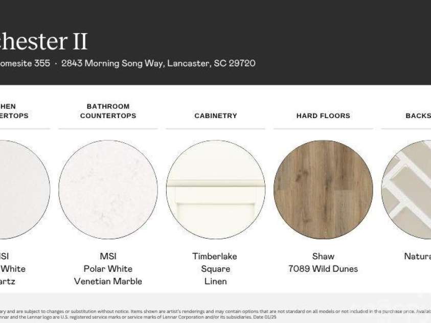 2843 Morning Song Way, Lancaster, SC 29720.  MLS# CAR4281668, YatesRealty ID 30575. Selections