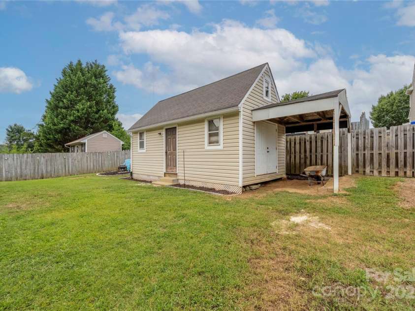 224 Royalton Road, Mooresville, NC 28115.  MLS# CAR4286656, YatesRealty ID 30587. Large outdoor shed