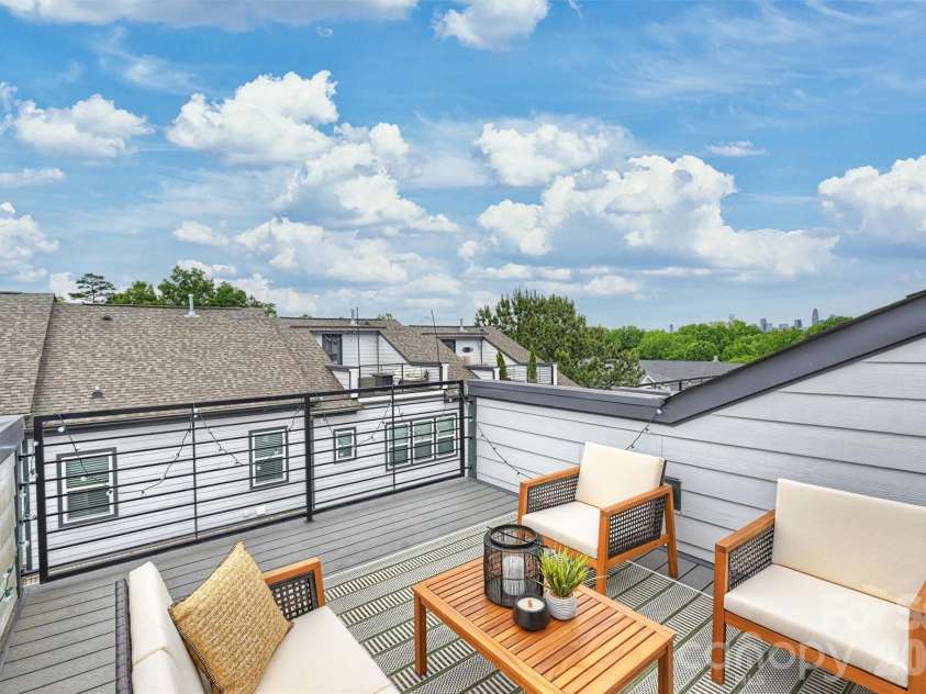 420 Grey Reagan Trail, Charlotte, NC 28211.  MLS# CAR4374301, YatesRealty ID 30591. Rooftop - with skyline