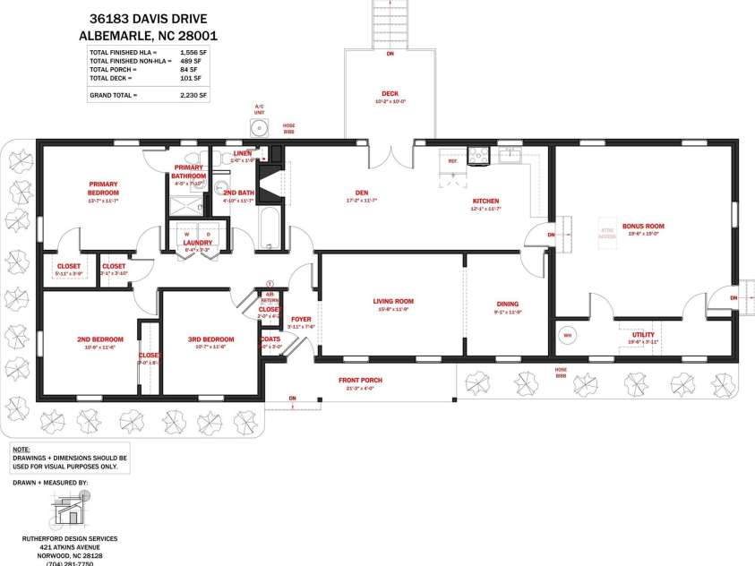 36183 Davis Drive, Albemarle, NC 28001.  MLS# CAR4391780, YatesRealty ID 30605. 