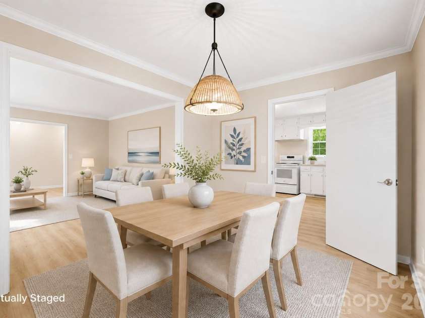 36183 Davis Drive, Albemarle, NC 28001.  MLS# CAR4391780, YatesRealty ID 30605. Virtually Staged - Dining