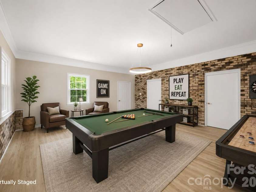 36183 Davis Drive, Albemarle, NC 28001.  MLS# CAR4391780, YatesRealty ID 30605. Virtually Staged - Game Room
