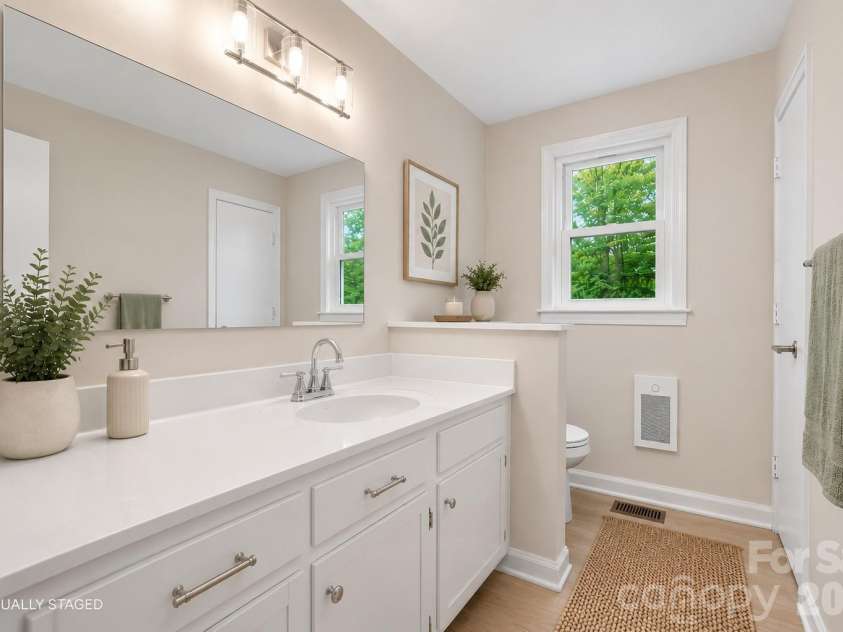 36183 Davis Drive, Albemarle, NC 28001.  MLS# CAR4391780, YatesRealty ID 30605. Virtually Staged - Secondary Bathroom