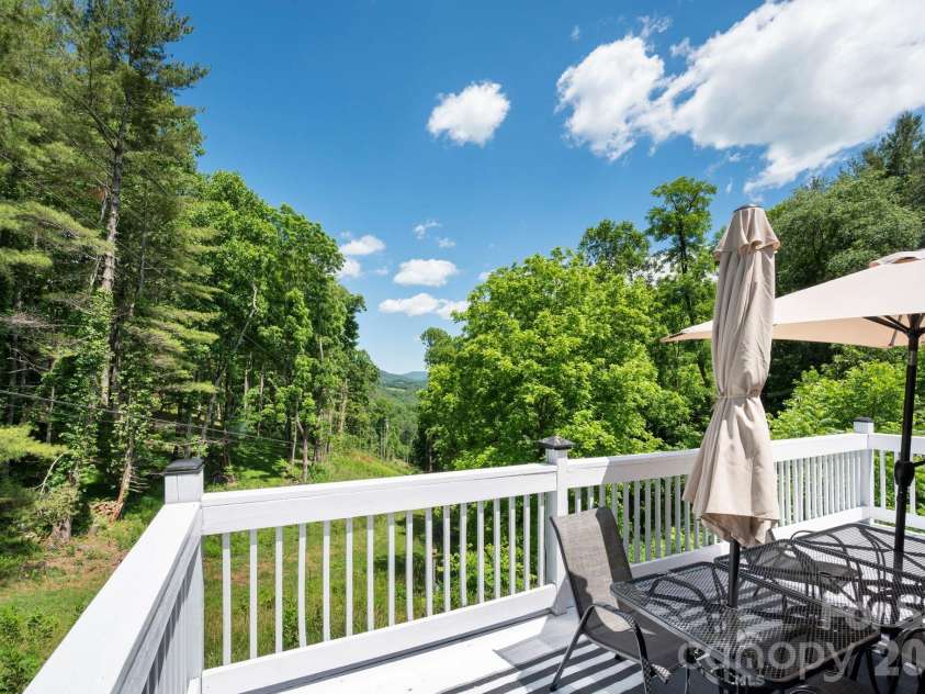 30 Reeves Drive, Burnsville, NC 28714.  MLS# CAR4391470, YatesRealty ID 30607. Back Deck View