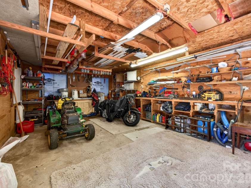 30 Reeves Drive, Burnsville, NC 28714.  MLS# CAR4391470, YatesRealty ID 30607. Garage Interior