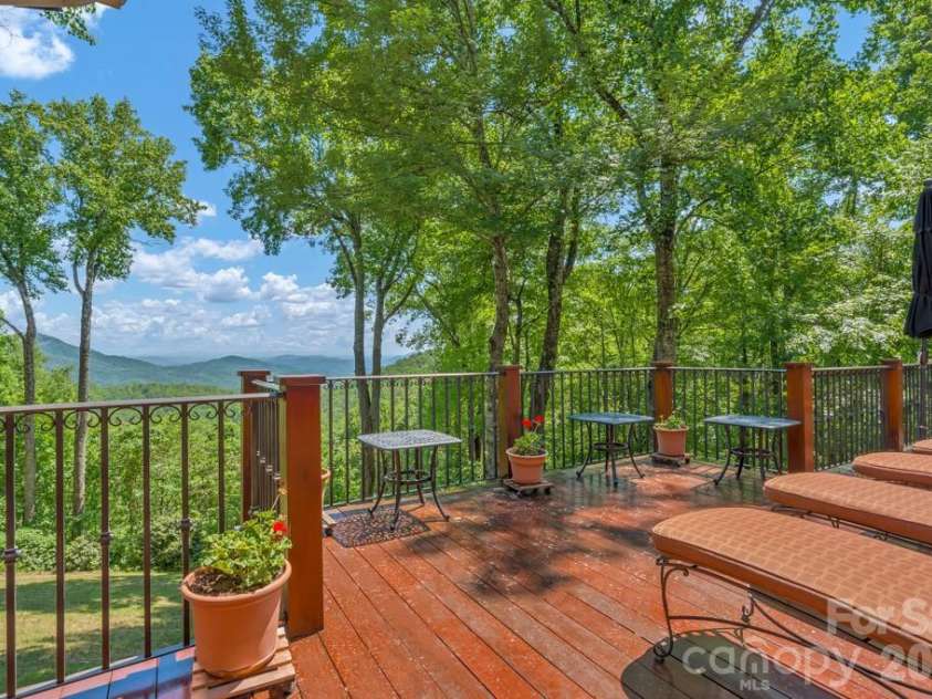 847 Old Orchard Road, Blowing Rock, NC 28605.  MLS# CAR4384622, YatesRealty ID 30618. Long-range view from the open deck!
