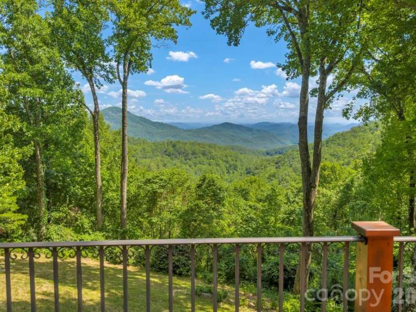 847 Old Orchard Road, Blowing Rock, NC 28605.  MLS# CAR4384622, YatesRealty ID 30618. Long-range view from the open deck!
