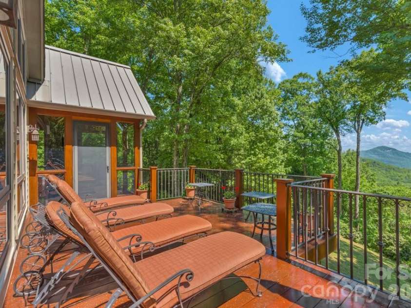 847 Old Orchard Road, Blowing Rock, NC 28605.  MLS# CAR4384622, YatesRealty ID 30618. Long-range view from the open deck!