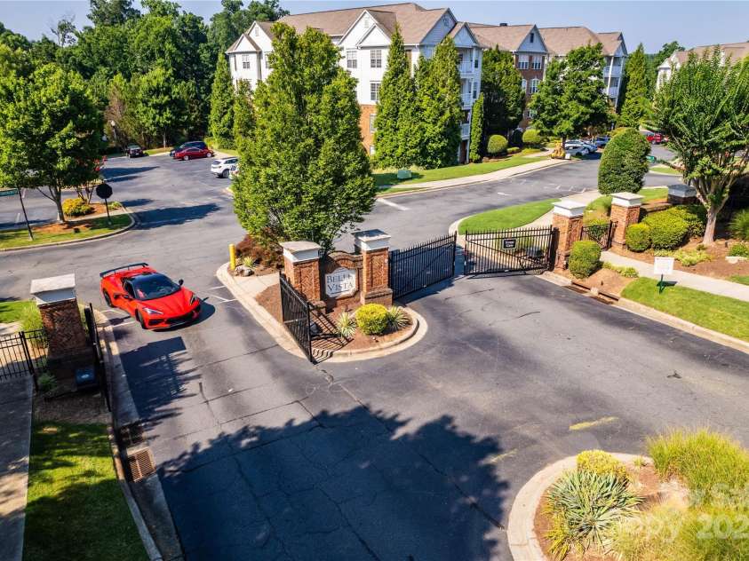 15029 Santa Lucia Drive, Charlotte, NC 28277.  MLS# CAR4278019, YatesRealty ID 30623. Your property and cars behind a closed gate