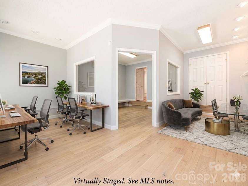 5519 Haybridge Road, Charlotte, NC 28269.  MLS# CAR4363610, YatesRealty ID 30638. Converted Garage Virtually Staged
