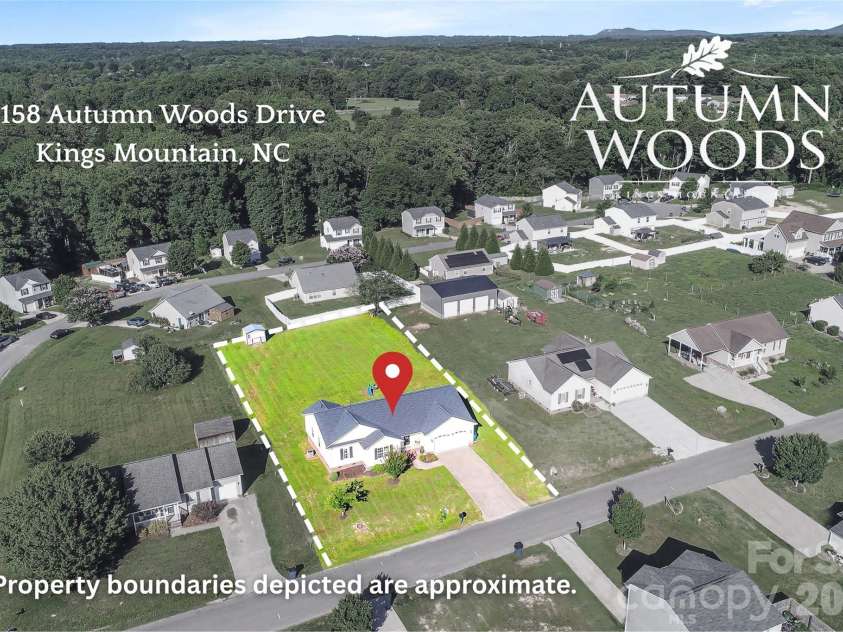 158 Autumn Woods Drive, Kings Mountain, NC 28086.  MLS# CAR4382691, YatesRealty ID 30647. 