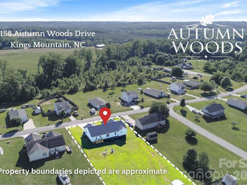 158 Autumn Woods Drive, Kings Mountain, NC 28086.  MLS# CAR4382691, YatesRealty ID 30647. 
