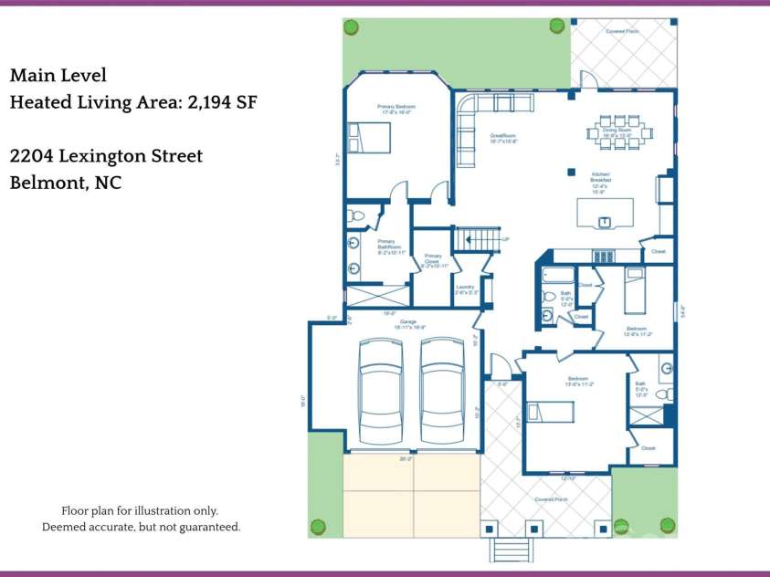 2204 Lexington Street, Belmont, NC 28012.  MLS# CAR4383233, YatesRealty ID 30648. 