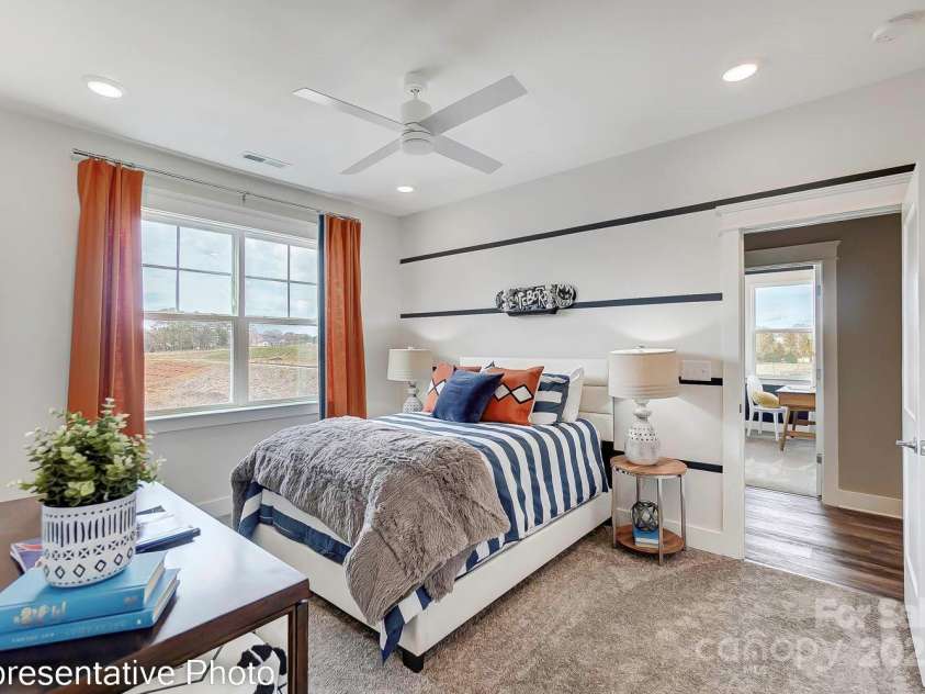 1247 Carrington Drive, Stanley, NC 28164.  MLS# CAR4285193, YatesRealty ID 30649. Bedroom 3