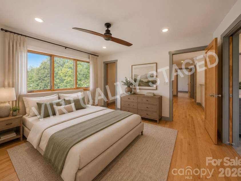 87 Deaver Street, Asheville, NC 28806.  MLS# CAR4374258, YatesRealty ID 30655. Primary Bedroom Virtual Staging.
