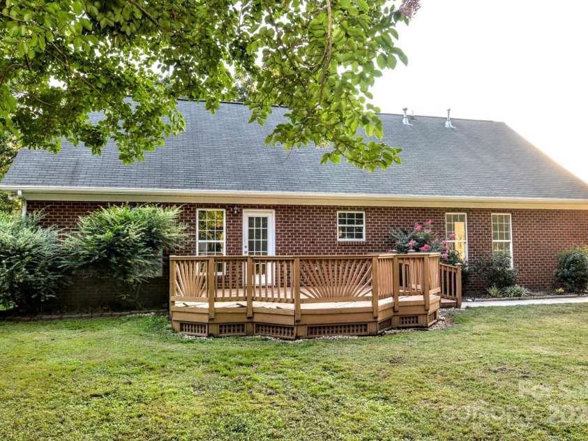 4304 Mara Lane, Monroe, NC 28110.  MLS# CAR4283425, YatesRealty ID 30670. Back view of home