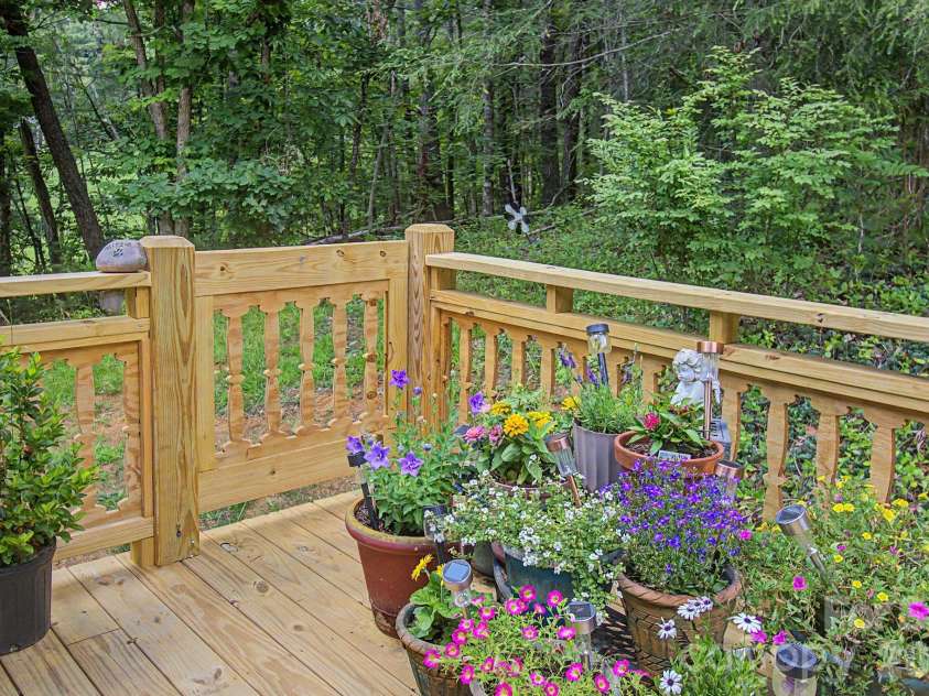 175 Pine Cove Lane, Alexander, NC 28701.  MLS# CAR4388066, YatesRealty ID 30672. Back deck