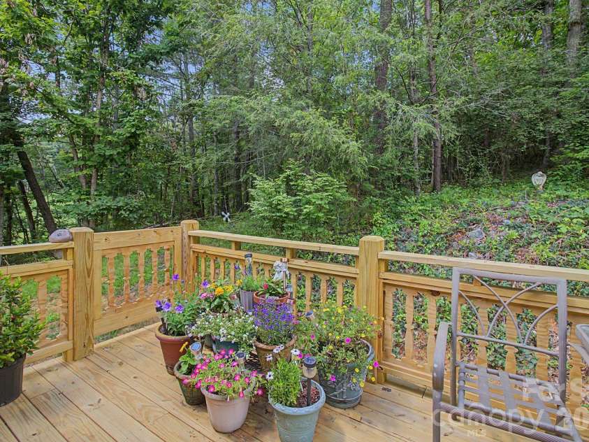 175 Pine Cove Lane, Alexander, NC 28701.  MLS# CAR4388066, YatesRealty ID 30672. Back deck