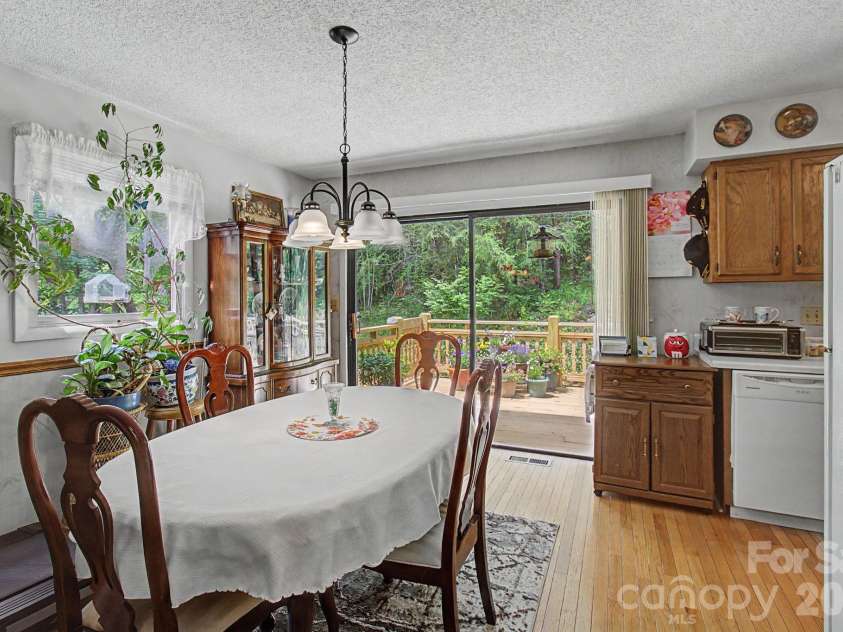 175 Pine Cove Lane, Alexander, NC 28701.  MLS# CAR4388066, YatesRealty ID 30672. Dinning area