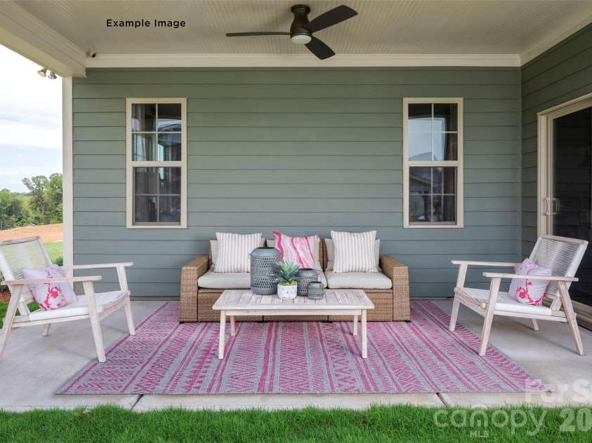119 Dane Place, Mooresville, NC 28115.  MLS# CAR4379074, YatesRealty ID 30678. Example Photo - Rear Covered Patio