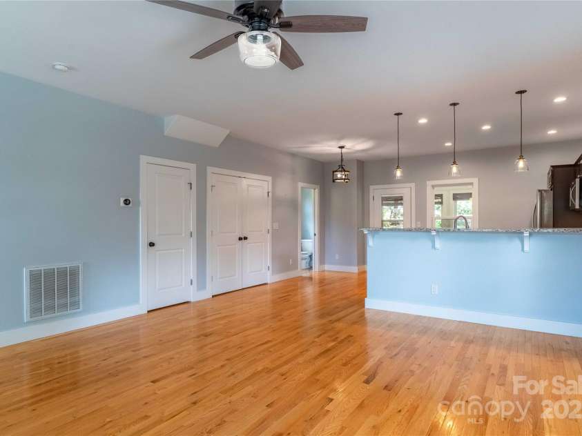 5 Koenig Way, Asheville, NC 28804.  MLS# CAR4280267, YatesRealty ID 3068. From the fireplace.