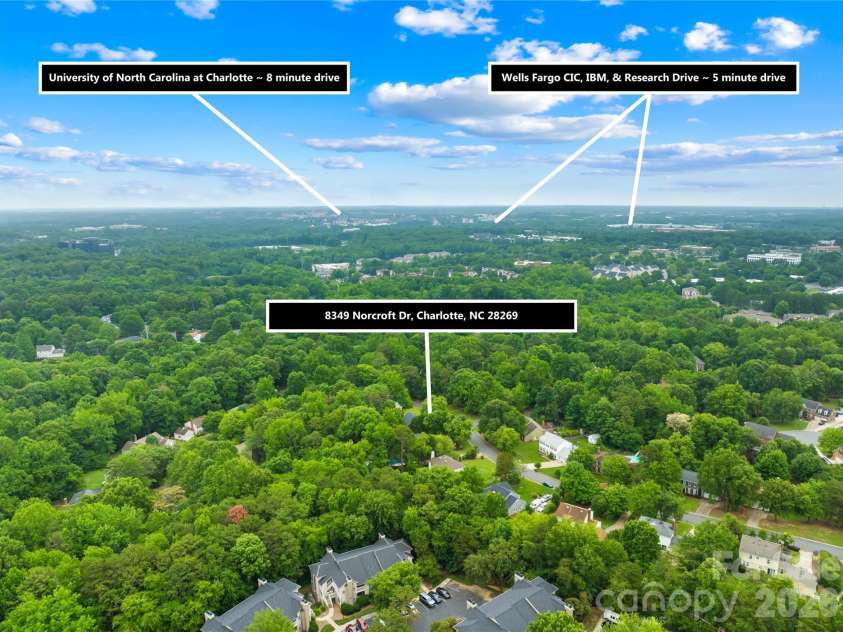 8349 Norcroft Drive, Charlotte, NC 28269.  MLS# CAR4393082, YatesRealty ID 30680. 