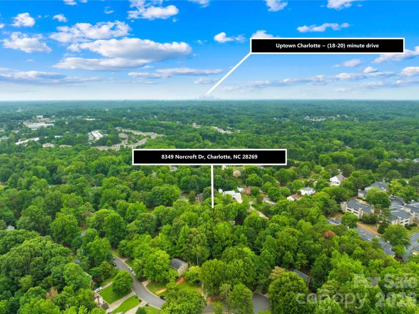 8349 Norcroft Drive, Charlotte, NC 28269.  MLS# CAR4393082, YatesRealty ID 30680. 