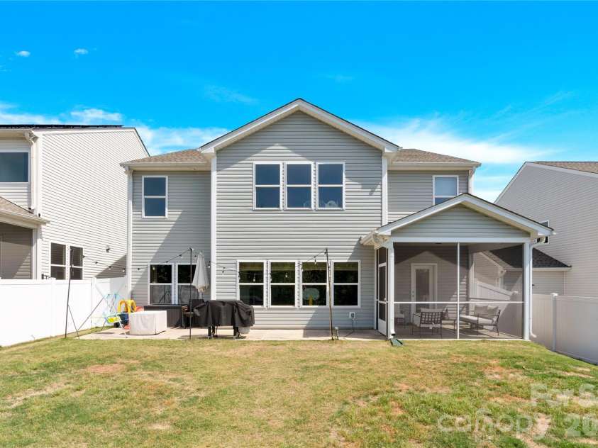 3153 Pinehills Way, Mount Holly, NC 28120.  MLS# CAR4360789, YatesRealty ID 30702. Backyard area