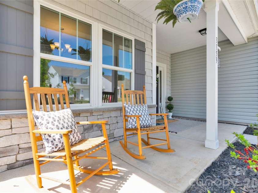 3153 Pinehills Way, Mount Holly, NC 28120.  MLS# CAR4360789, YatesRealty ID 30702. Front Porch