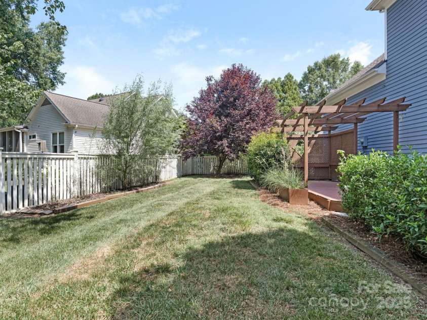 2617 Greyabby Court, Charlotte, NC 28270.  MLS# CAR4282748, YatesRealty ID 30704. Rear yard