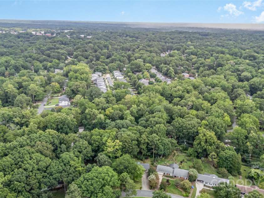 1210 Shady Bluff Drive, Charlotte, NC 28211.  MLS# CAR4280604, YatesRealty ID 30709. Aerial