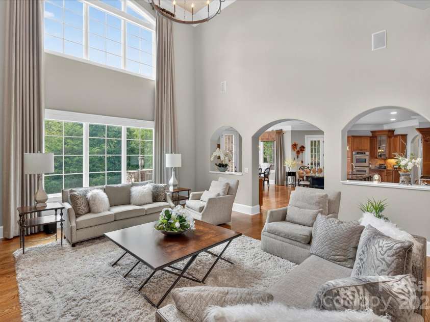 1100 Seminole Drive, Indian Land, SC 29707.  MLS# CAR4285132, YatesRealty ID 30711. Big views of the backyard and golf course from the great room