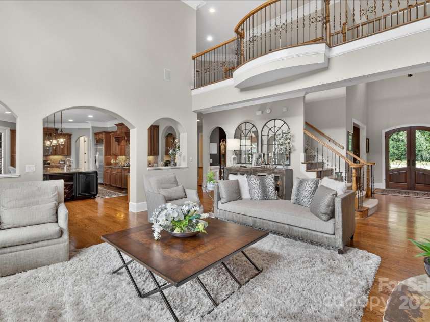 1100 Seminole Drive, Indian Land, SC 29707.  MLS# CAR4285132, YatesRealty ID 30711. Open floorplan with archways and soaring ceilings