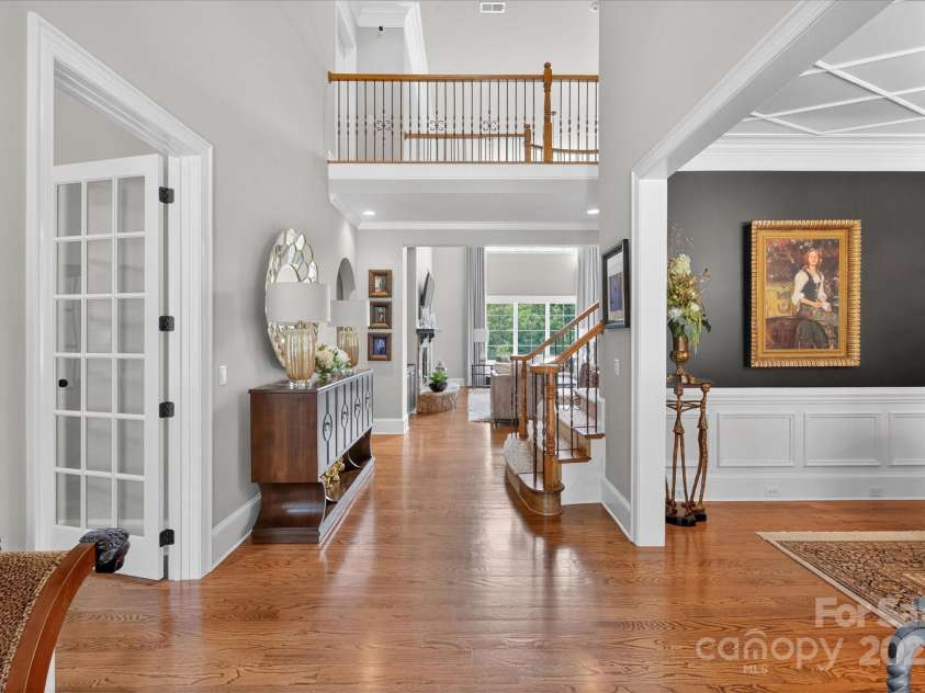 1100 Seminole Drive, Indian Land, SC 29707.  MLS# CAR4285132, YatesRealty ID 30711. Two story foyer with lots of natural light that's flanked by dining room and office