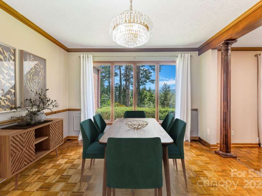 119 Yardley Court, Hendersonville, NC 28739.  MLS# CAR4285424, YatesRealty ID 30713. Virtually Staged - Dining Room