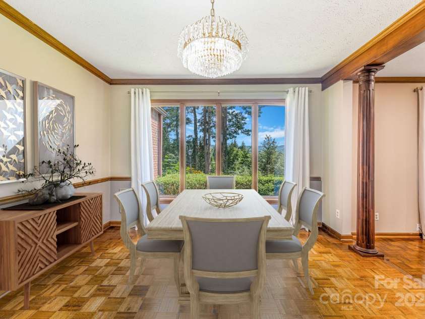 119 Yardley Court, Hendersonville, NC 28739.  MLS# CAR4285424, YatesRealty ID 30713. Virtually Staged - Dining Room
