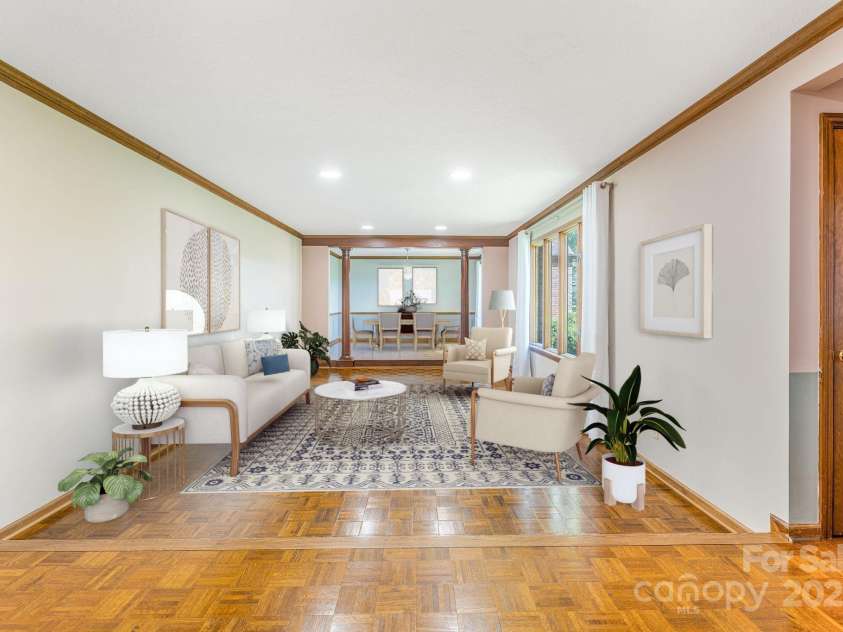 119 Yardley Court, Hendersonville, NC 28739.  MLS# CAR4285424, YatesRealty ID 30713. Virtually Staged - Living Room